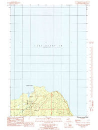 Laughing Fish Point Michigan Historical topographic map, 1:24000 scale, 7.5 X 7.5 Minute, Year 1985