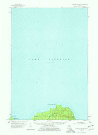 Laughing Fish Point Michigan Historical topographic map, 1:62500 scale, 15 X 15 Minute, Year 1958