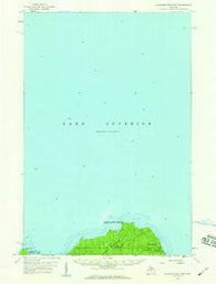 Laughing Fish Point Michigan Historical topographic map, 1:62500 scale, 15 X 15 Minute, Year 1958
