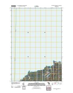 Laughing Fish Point Michigan Historical topographic map, 1:24000 scale, 7.5 X 7.5 Minute, Year 2011