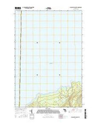 Laughing Fish Point Michigan Current topographic map, 1:24000 scale, 7.5 X 7.5 Minute, Year 2017