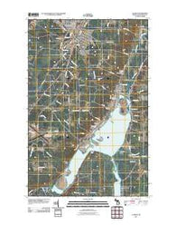 Laurium Michigan Historical topographic map, 1:24000 scale, 7.5 X 7.5 Minute, Year 2011