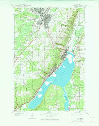 Laurium Michigan Historical topographic map, 1:24000 scale, 7.5 X 7.5 Minute, Year 1946