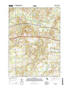 Lawrence Michigan Historical topographic map, 1:24000 scale, 7.5 X 7.5 Minute, Year 2014
