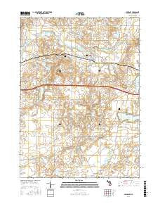 Lawrence Michigan Current topographic map, 1:24000 scale, 7.5 X 7.5 Minute, Year 2017