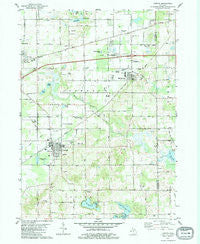 Lawton Michigan Historical topographic map, 1:24000 scale, 7.5 X 7.5 Minute, Year 1981