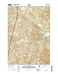 Le Roy Michigan Historical topographic map, 1:24000 scale, 7.5 X 7.5 Minute, Year 2014