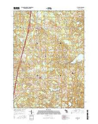 Le Roy Michigan Current topographic map, 1:24000 scale, 7.5 X 7.5 Minute, Year 2016