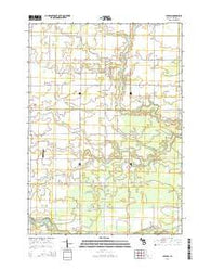 Leaton Michigan Historical topographic map, 1:24000 scale, 7.5 X 7.5 Minute, Year 2014