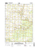 Leaton Michigan Current topographic map, 1:24000 scale, 7.5 X 7.5 Minute, Year 2016