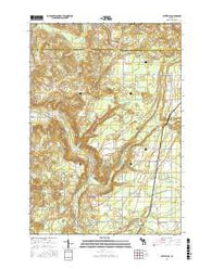 Leetsville Michigan Current topographic map, 1:24000 scale, 7.5 X 7.5 Minute, Year 2016