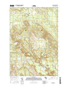 Legrand Michigan Current topographic map, 1:24000 scale, 7.5 X 7.5 Minute, Year 2017