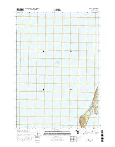 Leland Michigan Current topographic map, 1:24000 scale, 7.5 X 7.5 Minute, Year 2016