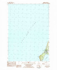 Leland Michigan Historical topographic map, 1:25000 scale, 7.5 X 7.5 Minute, Year 1983