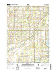 Leonidas Michigan Historical topographic map, 1:24000 scale, 7.5 X 7.5 Minute, Year 2014