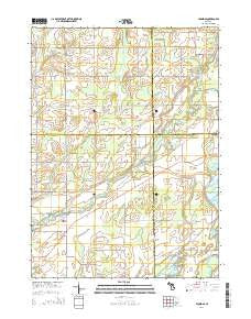 Leonidas Michigan Historical topographic map, 1:24000 scale, 7.5 X 7.5 Minute, Year 2014