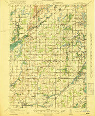 Leonidas Michigan Historical topographic map, 1:62500 scale, 15 X 15 Minute, Year 1918