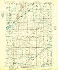 Leonidas Michigan Historical topographic map, 1:62500 scale, 15 X 15 Minute, Year 1918