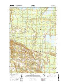 Levering Michigan Current topographic map, 1:24000 scale, 7.5 X 7.5 Minute, Year 2017