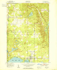 Lewiston Michigan Historical topographic map, 1:24000 scale, 7.5 X 7.5 Minute, Year 1951
