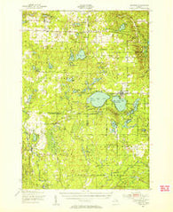 Lewiston Michigan Historical topographic map, 1:62500 scale, 15 X 15 Minute, Year 1949