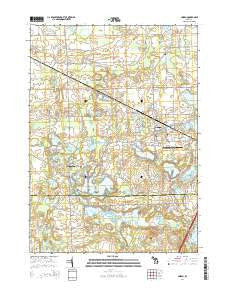 Linden Michigan Historical topographic map, 1:24000 scale, 7.5 X 7.5 Minute, Year 2014