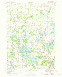 Linden Michigan Historical topographic map, 1:24000 scale, 7.5 X 7.5 Minute, Year 1969