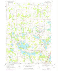 Linden Michigan Historical topographic map, 1:24000 scale, 7.5 X 7.5 Minute, Year 1969