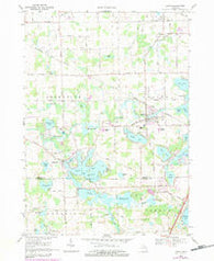 Linden Michigan Historical topographic map, 1:24000 scale, 7.5 X 7.5 Minute, Year 1969