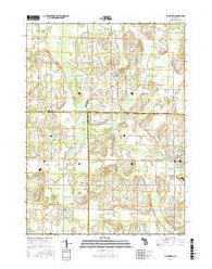 Litchfield Michigan Current topographic map, 1:24000 scale, 7.5 X 7.5 Minute, Year 2017