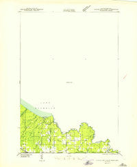 Little Girls Point Michigan Historical topographic map, 1:24000 scale, 7.5 X 7.5 Minute, Year 1943