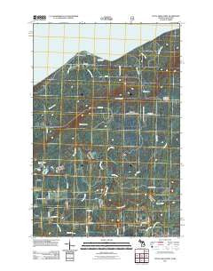 Little Girls Point Michigan Historical topographic map, 1:24000 scale, 7.5 X 7.5 Minute, Year 2011