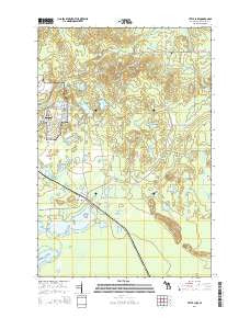 Little Lake Michigan Historical topographic map, 1:24000 scale, 7.5 X 7.5 Minute, Year 2014