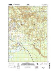 Little Lake Michigan Current topographic map, 1:24000 scale, 7.5 X 7.5 Minute, Year 2017