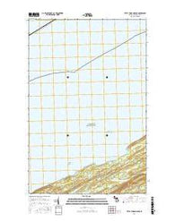 Little Todd Harbor Michigan Current topographic map, 1:24000 scale, 7.5 X 7.5 Minute, Year 2017
