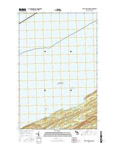 Little Todd Harbor Michigan Current topographic map, 1:24000 scale, 7.5 X 7.5 Minute, Year 2017
