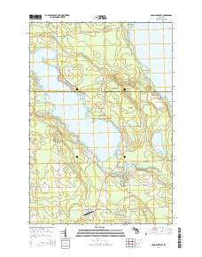 Long Lake East Michigan Historical topographic map, 1:24000 scale, 7.5 X 7.5 Minute, Year 2014