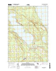 Long Lake East Michigan Current topographic map, 1:24000 scale, 7.5 X 7.5 Minute, Year 2016