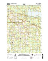 Long Lake West Michigan Current topographic map, 1:24000 scale, 7.5 X 7.5 Minute, Year 2016