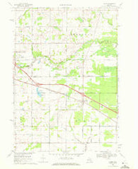 Loomis Michigan Historical topographic map, 1:24000 scale, 7.5 X 7.5 Minute, Year 1969