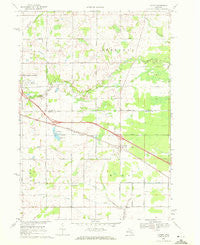 Loomis Michigan Historical topographic map, 1:24000 scale, 7.5 X 7.5 Minute, Year 1969