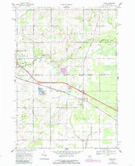 Loomis Michigan Historical topographic map, 1:24000 scale, 7.5 X 7.5 Minute, Year 1969