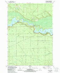 Loud Dam Michigan Historical topographic map, 1:24000 scale, 7.5 X 7.5 Minute, Year 1989