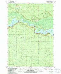 Loud Dam Michigan Historical topographic map, 1:24000 scale, 7.5 X 7.5 Minute, Year 1989