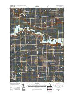 Loud Dam Michigan Historical topographic map, 1:24000 scale, 7.5 X 7.5 Minute, Year 2012
