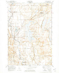 Lovells Michigan Historical topographic map, 1:24000 scale, 7.5 X 7.5 Minute, Year 1950