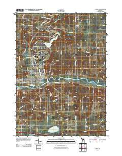 Lowell Michigan Historical topographic map, 1:24000 scale, 7.5 X 7.5 Minute, Year 2011