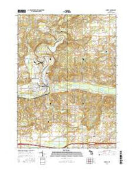 Lowell Michigan Current topographic map, 1:24000 scale, 7.5 X 7.5 Minute, Year 2016