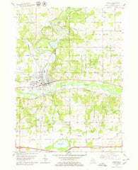 Lowell Michigan Historical topographic map, 1:24000 scale, 7.5 X 7.5 Minute, Year 1978