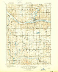 Lowell Michigan Historical topographic map, 1:62500 scale, 15 X 15 Minute, Year 1918